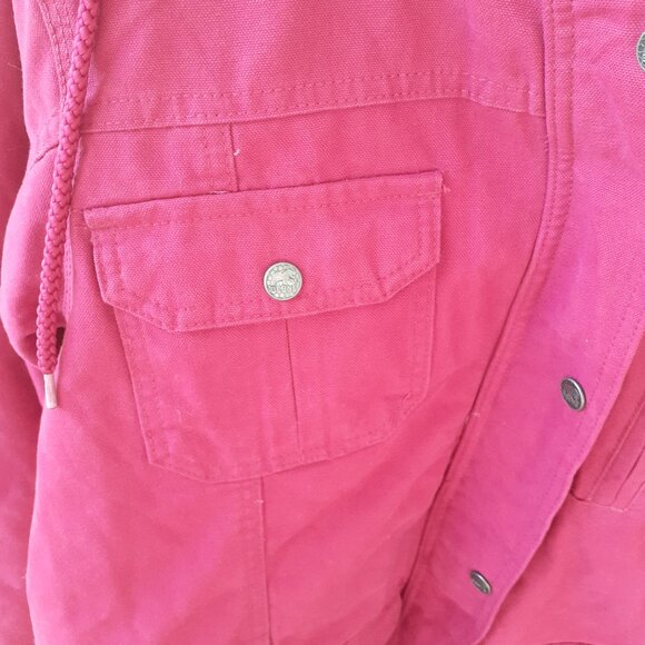 SOLDNEW Berne Work Coat SZ XL Pink Canvas Softstone Sanded Duck Barn 100% Cotton - Picture 10 of 15